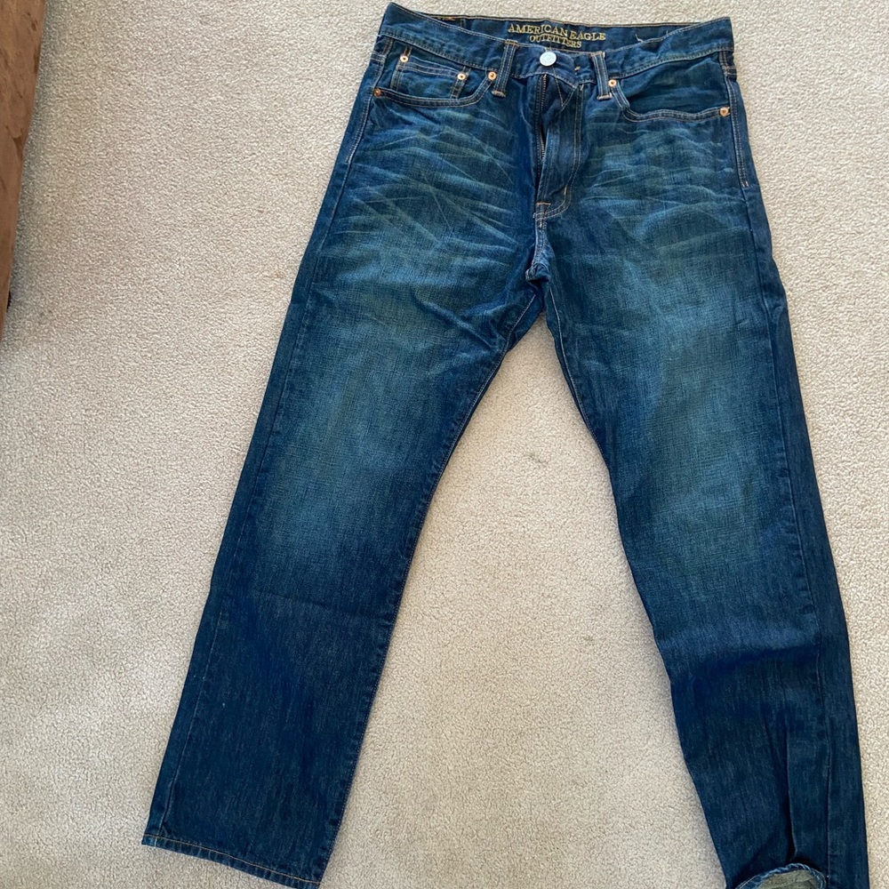 American Eagle Relaxed Straight Jeans